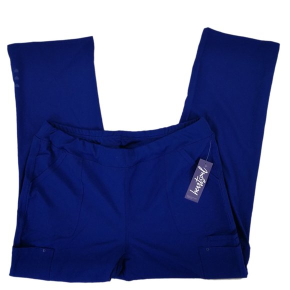 HeartSoul Pants & Jumpsuits Heartsoul Scrub Pants Cargo Galaxy Blue